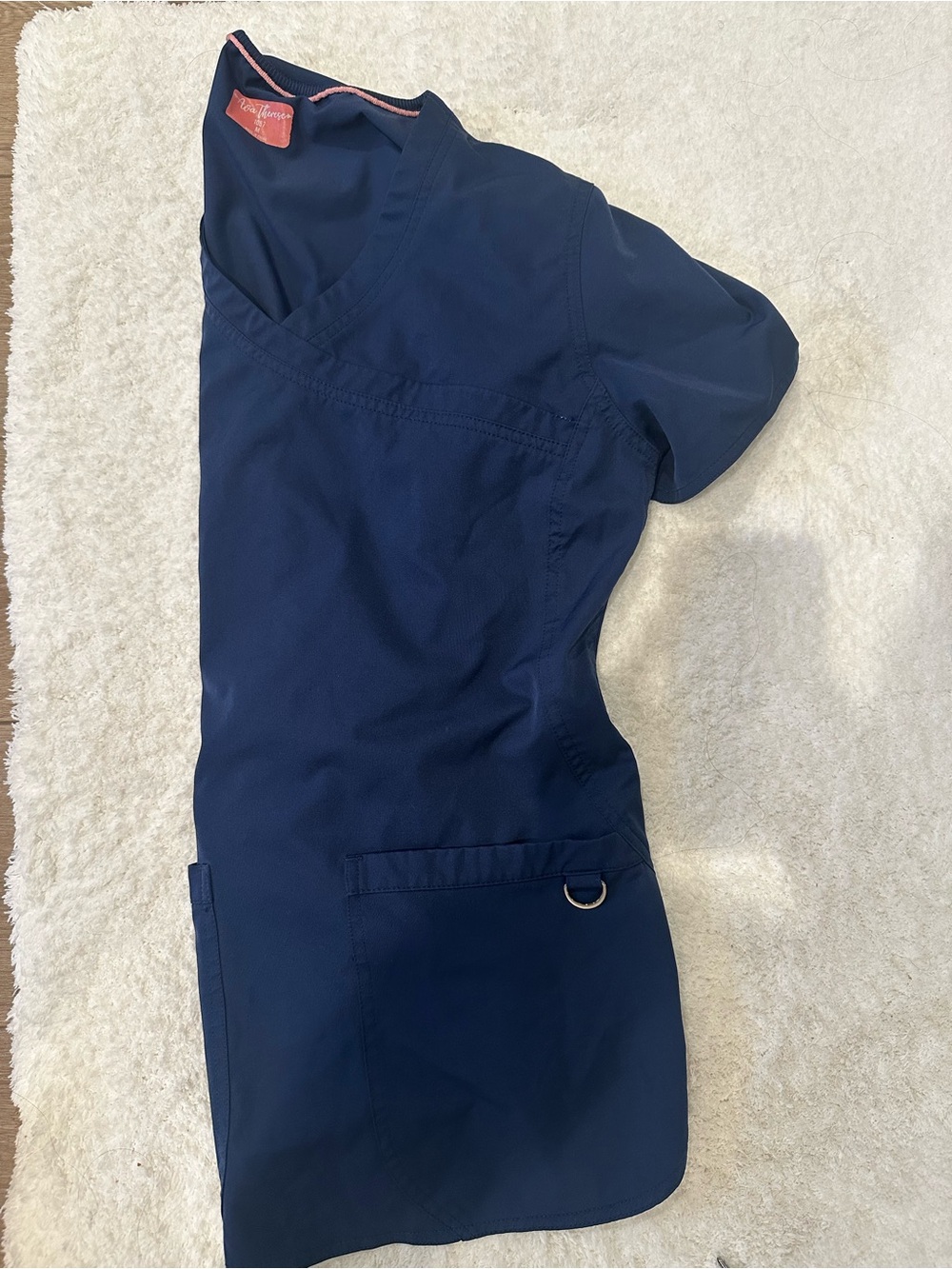 Women's Navy Scrub Top and Bottoms Ava Therese